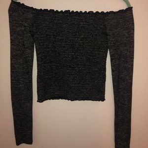 Hollister Smocked Off the Shoulder Long Sleeve